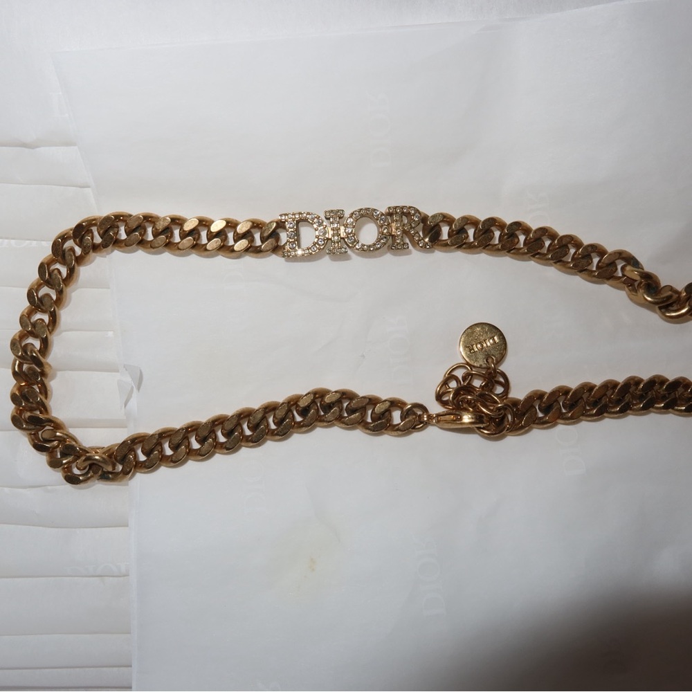 Dior Gold-Tone Chain Necklace